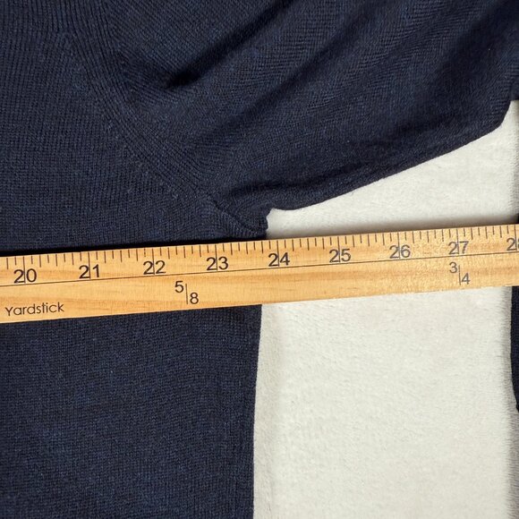 UNTUCKit Sweater Men Size XL Blue 1/4 Zip Mock Neck 100% Merino Wool Belguardo - Picture 5 of 9